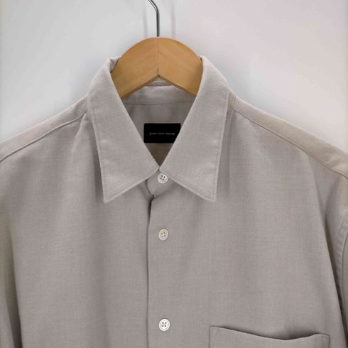 ユナイテッドアローズグリーンレーベルリラクシング UNITED ARROWS green label relaxing TRフラノ ジャストルーズ レギュラーカラー シャツ メンズ JPN:M