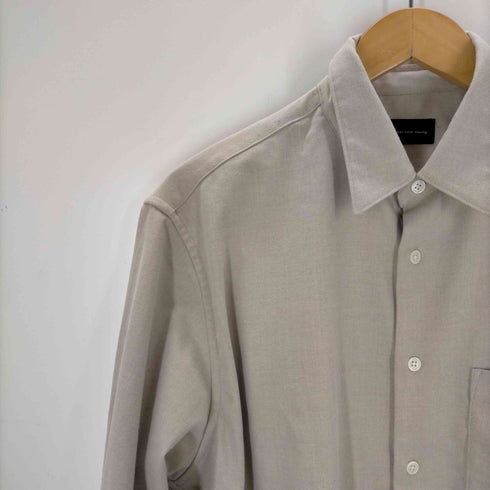 ユナイテッドアローズグリーンレーベルリラクシング UNITED ARROWS green label relaxing TRフラノ ジャストルーズ レギュラーカラー シャツ メンズ JPN:M