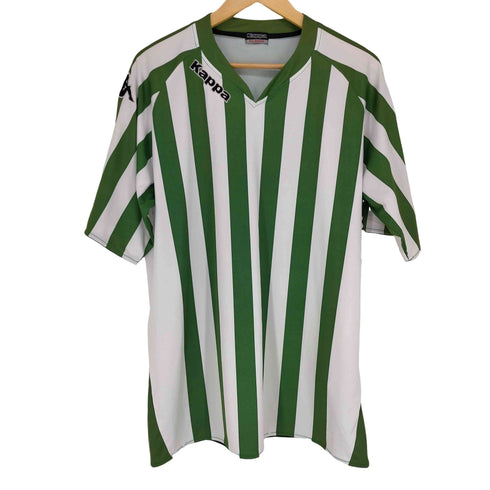 カッパ Kappa ナンバリングプリント ストライプゲームシャツ メンズ JPN:XL
