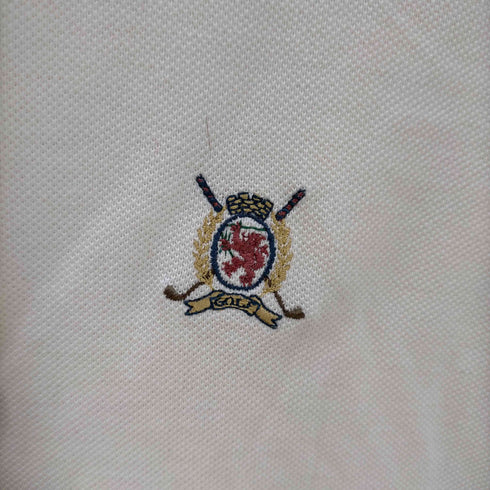 トミーヒルフィガー TOMMY HILFIGER ロゴ刺しゅうマルチカラーポロシャツ メンズ JPN:M