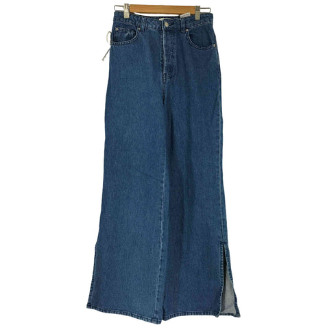 エイチアンドエム H&M サイドスリット ワイドデニムパンツ レディース EU 36