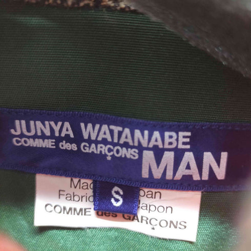 ジュンヤワタナベコムデギャルソンマン JUNYA WATANABE COMME des GARCONS MAN AD2009 ウールチェックシャツ ナイロン切替 エルボーステッチ メンズ JPN:S