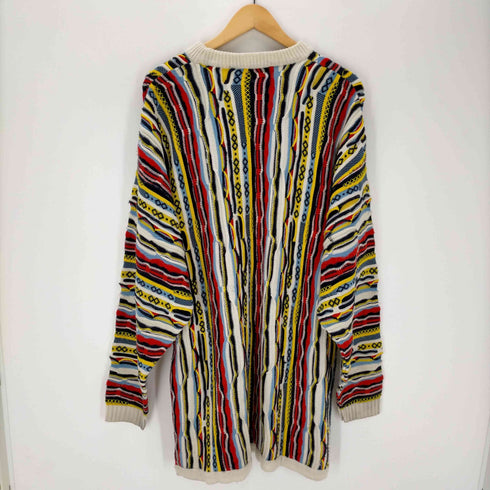 クージー COOGI オーストラリア製 マルチカラー3D クルーネックニット メンズ JPN:XL