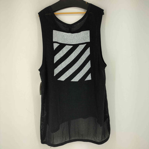 オフホワイト OFF-WHITE メッシュ タンクトップ ブラック メンズ JPN:S