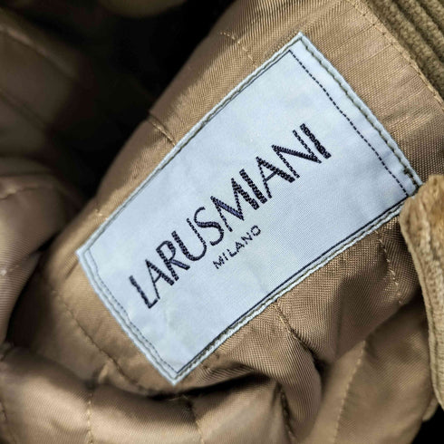 LARUSMIANI コーデュロイ スタンドカラー 中綿ハーフコート メンズ 87