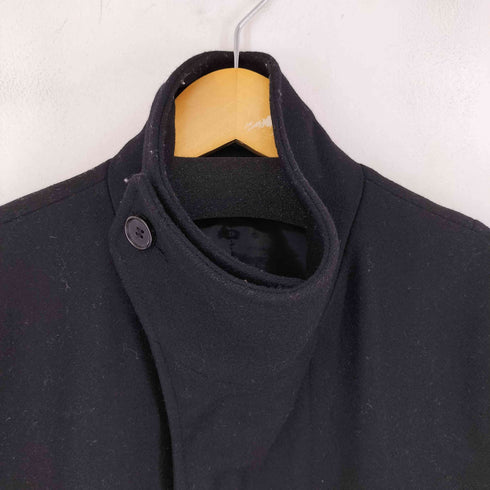 オールセインツ ALLSAINTS BLACK MALTO WOOL BLEND PEACOAT COAT JACKET メンズ import:S