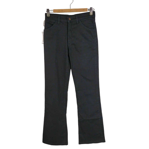 ラングラー Wrangler セミフレア ブラックデニムスキニーパンツ メンズ W30