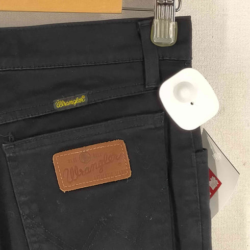 ラングラー Wrangler セミフレア ブラックデニムスキニーパンツ メンズ W30