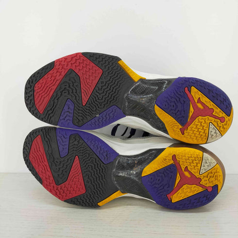 ジョーダンブランド JORDAN BRAND Air Jordan 37 Light Bone/Fire Red XXXVII PF ハイカットスニーカー メンズ UK:8.5
