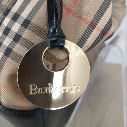バーバリーズ BURBERRYS ノヴァチェック キャンバス ハンドバッグ レディース