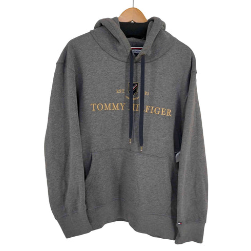 トミーヒルフィガー TOMMY HILFIGER フロントロゴ刺繍 プルオーバーパーカー メンズ JPN:XL