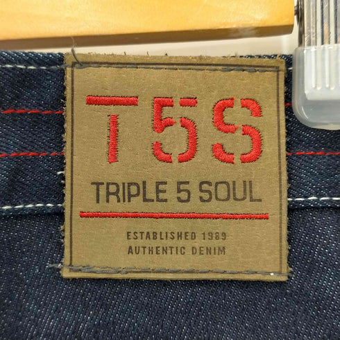 トリプルファイブソウル TRIPLE FIVE SOUL ダブルニーデニム レッドステッチ B系 メンズ 36
