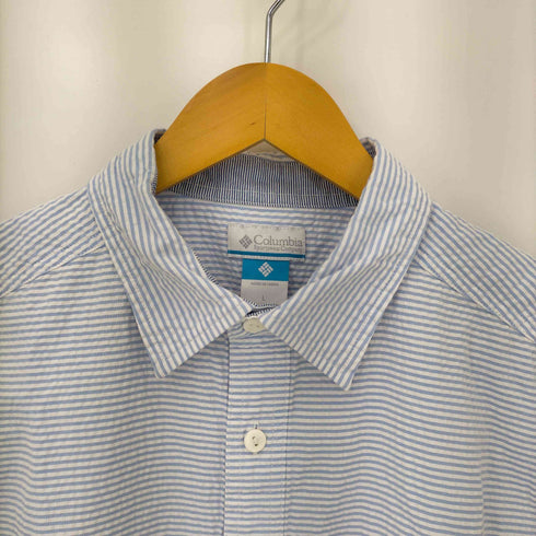 コロンビア Columbia シアサッカーボーダーS/Sシャツ メンズ import:L
