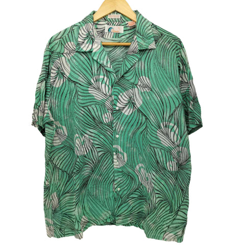 Islander 総柄 オープンカラーアロハシャツ メンズ import:XL