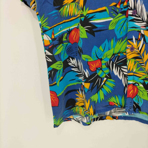 Islander 総柄 オープンカラーアロハシャツ メンズ import:M