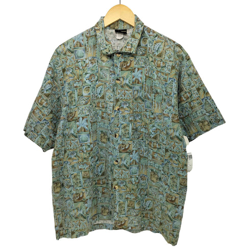 TOUCAN DANCE 80-90s 総柄 オープンカラーアロハシャツ メンズ import:L