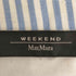 ウィークエンドマックスマーラ Weekend Max Mara ラウンドネック ストライプ 刺繍 ノースリーブブラウス レディース import:S