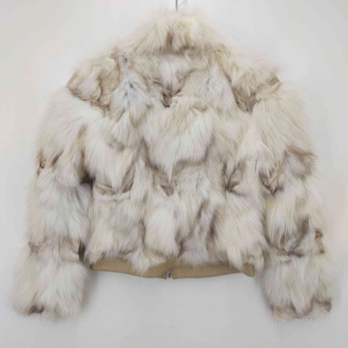 ロートレアモン LAUTREAMONT フォックスファー ラムレザージャケット レディース 2