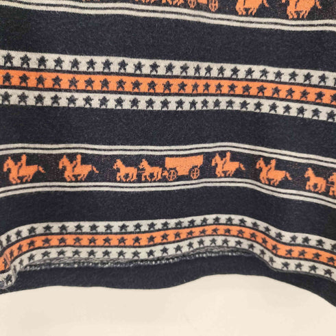 フィルメランジェ FilMelange 馬柄ボーダー S/S Tシャツ メンズ JPN:3