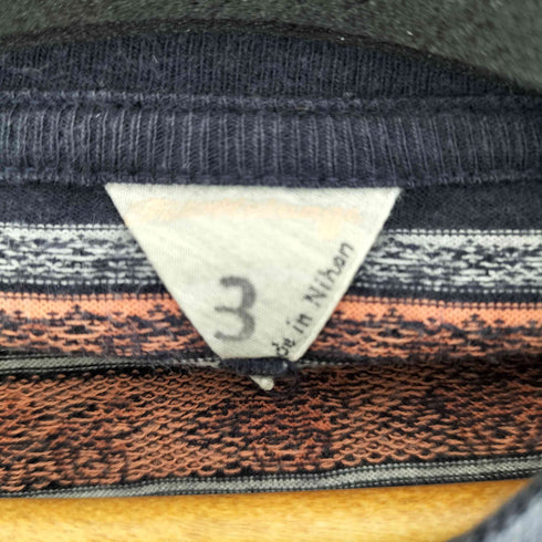 フィルメランジェ FilMelange 馬柄ボーダー S/S Tシャツ メンズ JPN:3