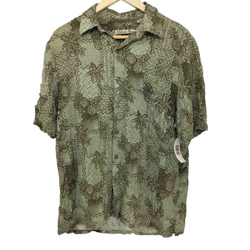 バティックベイ Batik Bay 総柄 オープンカラーシャツ メンズ import:M