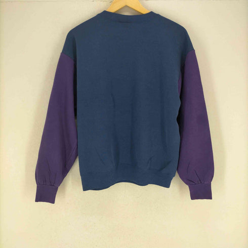 リー Lee 90S MADE IN USA LONDON ENGLAND刺繍 袖切替スウェット メンズ JPN:L