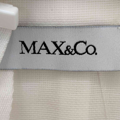 マックスアンドコー MAX & CO. レイヤード コットンノースリーブブラウス レディース 36