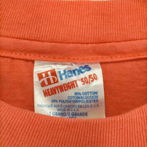 ヘインズ Hanes MADE IN USA 無地Tシャツ 袖裾シングル メンズ JPN:XL