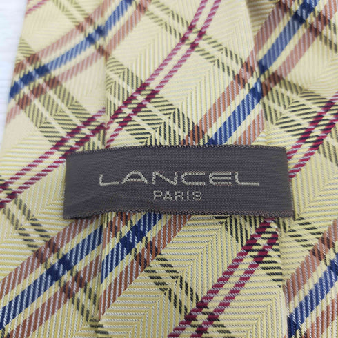 ランセル LANCEL ノバチェックネクタイ メンズ