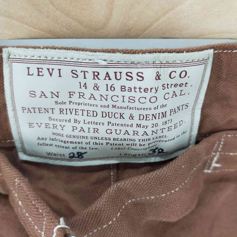 リーバイスヴィンテージクロージング Levis Vintage Clothing 1870'S DUCK WAIST OVERALL ダックパンツ メンズ W28 L32