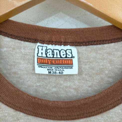 ヘインズ Hanes 80s MADE IN USA フロントラバープリントリンガーTシャツ THE 1982 WORLD's FAIR メンズ import:M