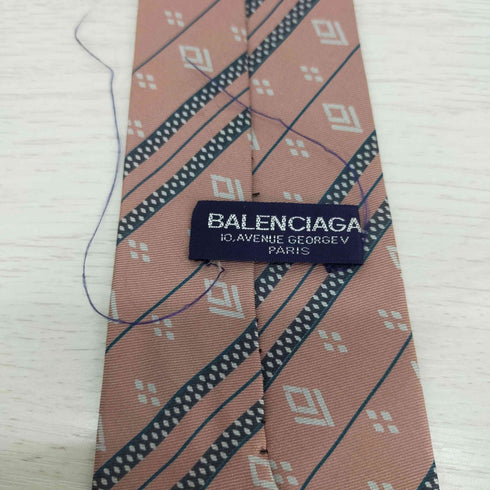 バレンシアガ BALENCIAGA 総柄ネクタイ ストライプ メンズ