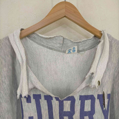 チャンピオン Champion 80s MADE IN USA トリコタグ カレッジ2段プリント ダメージリメイクスウェット CURRY COLLEGE メンズ import:L
