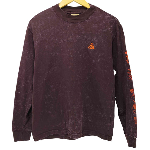 ナイキエーシージー NIKE ACG タイダイ ロゴ 袖プリント ロングスリーブ クルーネックTシャツ メンズ JPN:S
