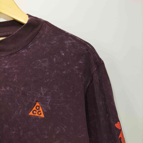 ナイキエーシージー NIKE ACG タイダイ ロゴ 袖プリント ロングスリーブ クルーネックTシャツ メンズ JPN:S