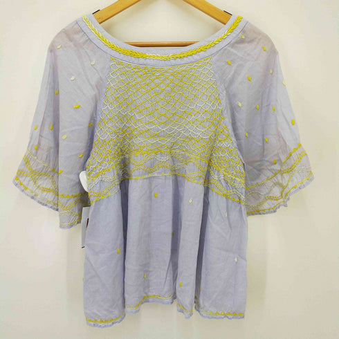 ティエリーコルソン THIERRY COLSON 総柄 刺繍ブラウス レディース import:XS