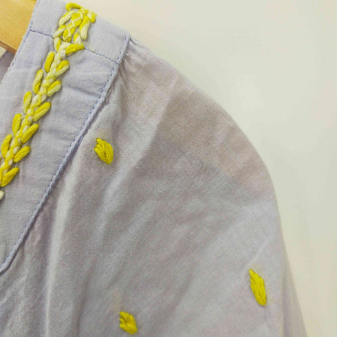 ティエリーコルソン THIERRY COLSON 総柄 刺繍ブラウス レディース import:XS