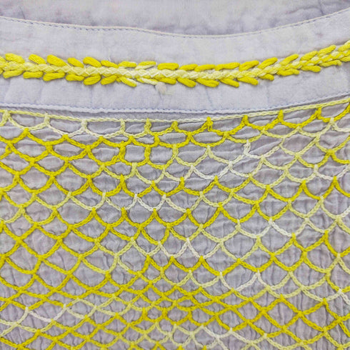 ティエリーコルソン THIERRY COLSON 総柄 刺繍ブラウス レディース import:XS