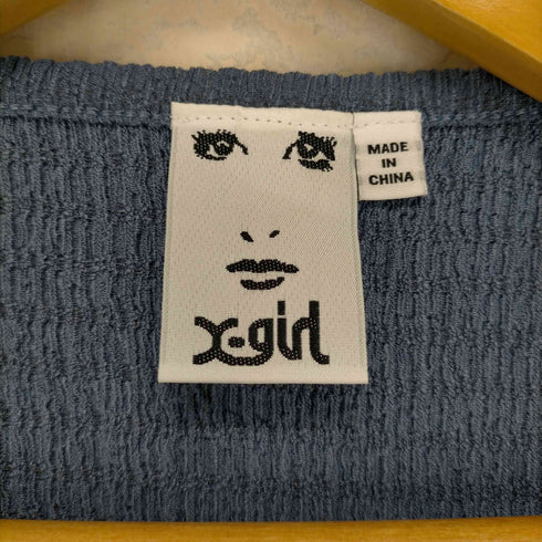 エックスガール X-girl SHIRRED CREPE CARDIGAN レディース JPN:M