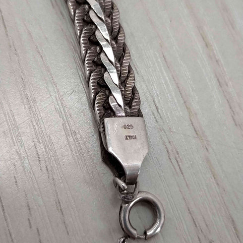 イタリア製 silver925刻印 スネークチェーンネックレス メンズ