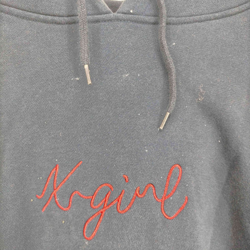 エックスガール X-girl EMBROIDERED FACE SWEAT HOODIE レディース JPN:L