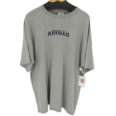 アディダス adidas 00S フロントロゴTシャツ 霜降りグレー メンズ JPN:XL