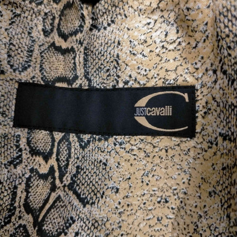 justcavalli マロッコ製ストライプテーラードジャケット メンズ 46