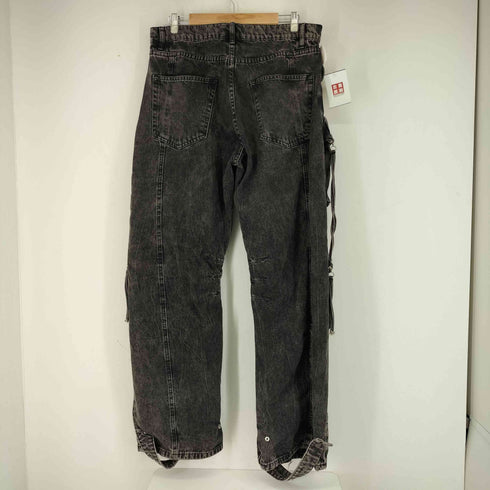 ザラ ZARA UTILITY JEANS WITH POCKETS - Black メンズ 44
