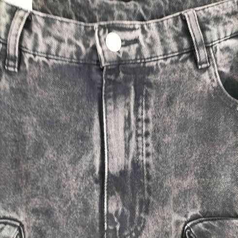 ザラ ZARA UTILITY JEANS WITH POCKETS - Black メンズ 44