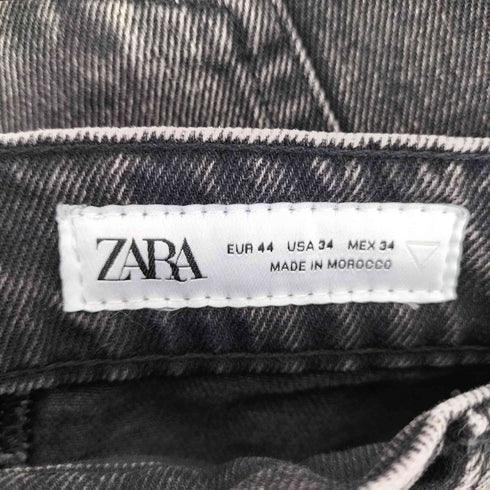 ザラ ZARA UTILITY JEANS WITH POCKETS - Black メンズ 44