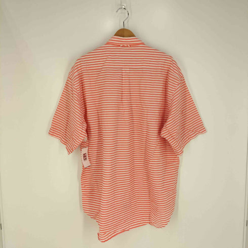 トミーヒルフィガー TOMMY HILFIGER ロゴ刺繍 ボタンダウンボーダーシャツ メンズ import:XL