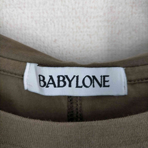 バビロン BABYLONE クルーネック ノースリーブ カットソー レディース FREE