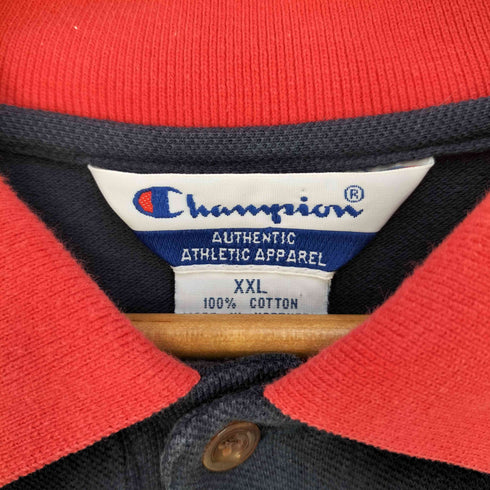チャンピオン Champion 三角タグ ロゴ刺繍 USA スイッチングパターンポロシャツ メンズ XXL
