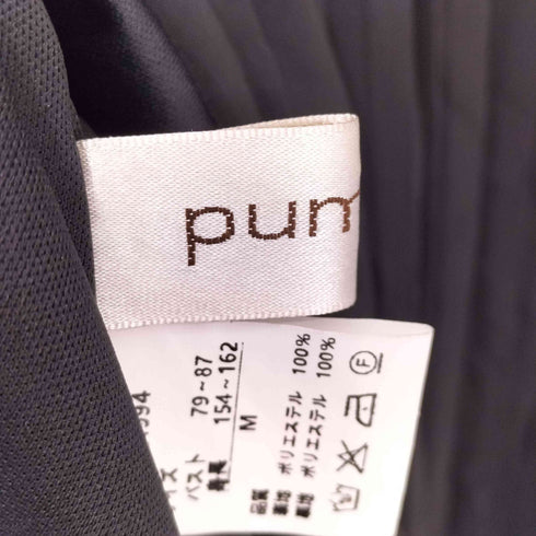 pumpkin port シースルー プリーツ マキシワンピース レディース JPN:M